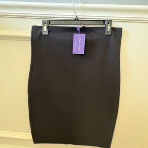 Seraphine NWT Maternity Elegant Black Ponte Pencil Skirt